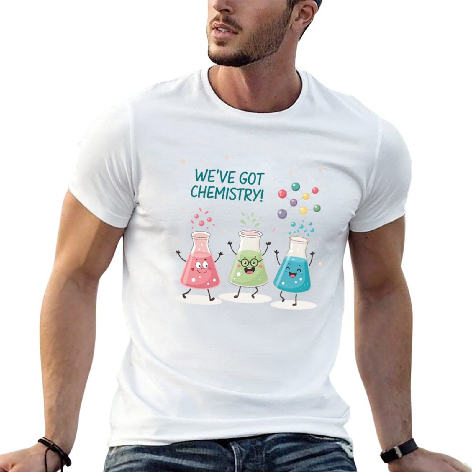Science Buddies - Camiseta Science Beaker Buddies, camiseta leve