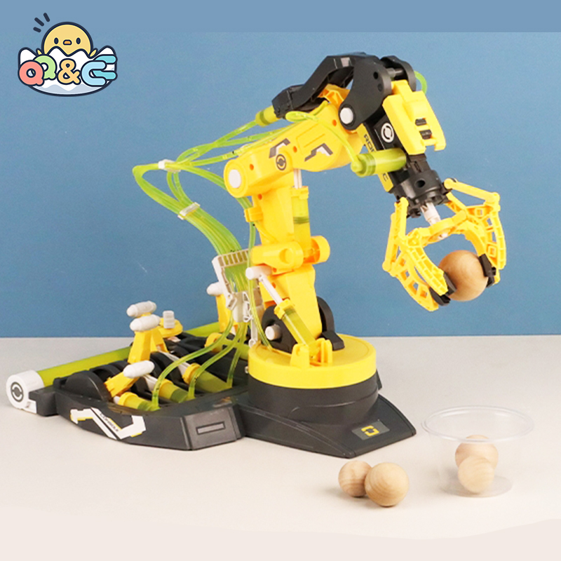 Science Toys Diy - Diy montado braço mecânico hidráulico ciência