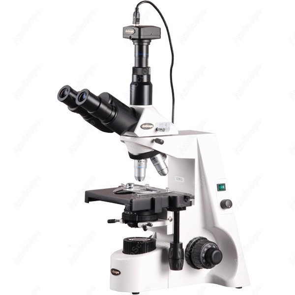 Microscope Compound 40X - Microscópio Biológico Composto AmScope 40X-2500X Infinity