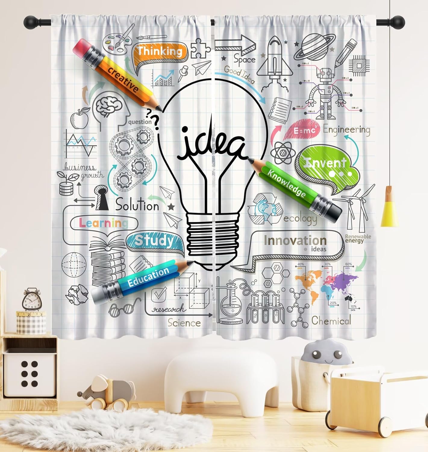Science Nursery - Cortinas de Escurecimento Educacionais de Ciências