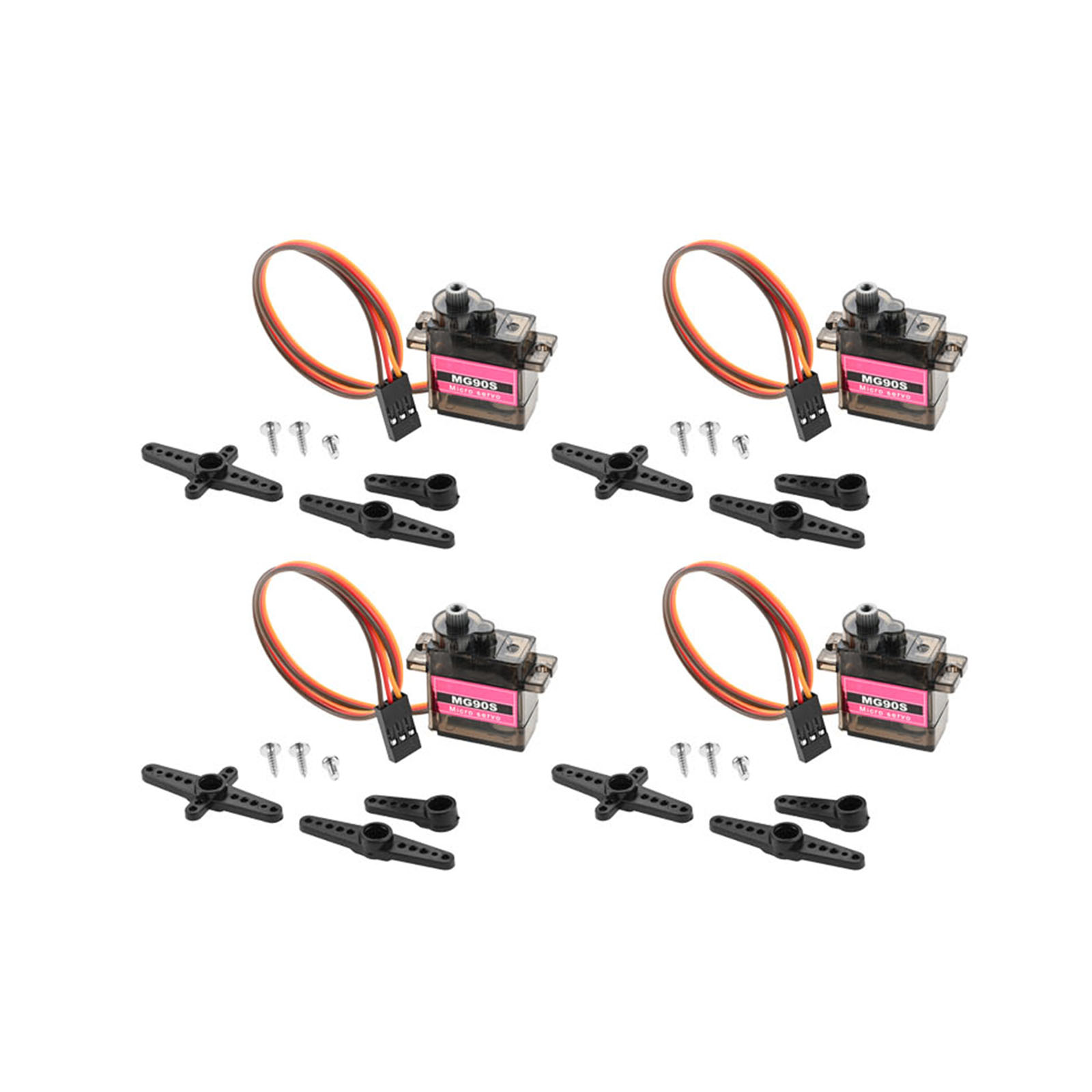 Robot Arm Motor - 4 Peças Micro Servo com Engrenagem