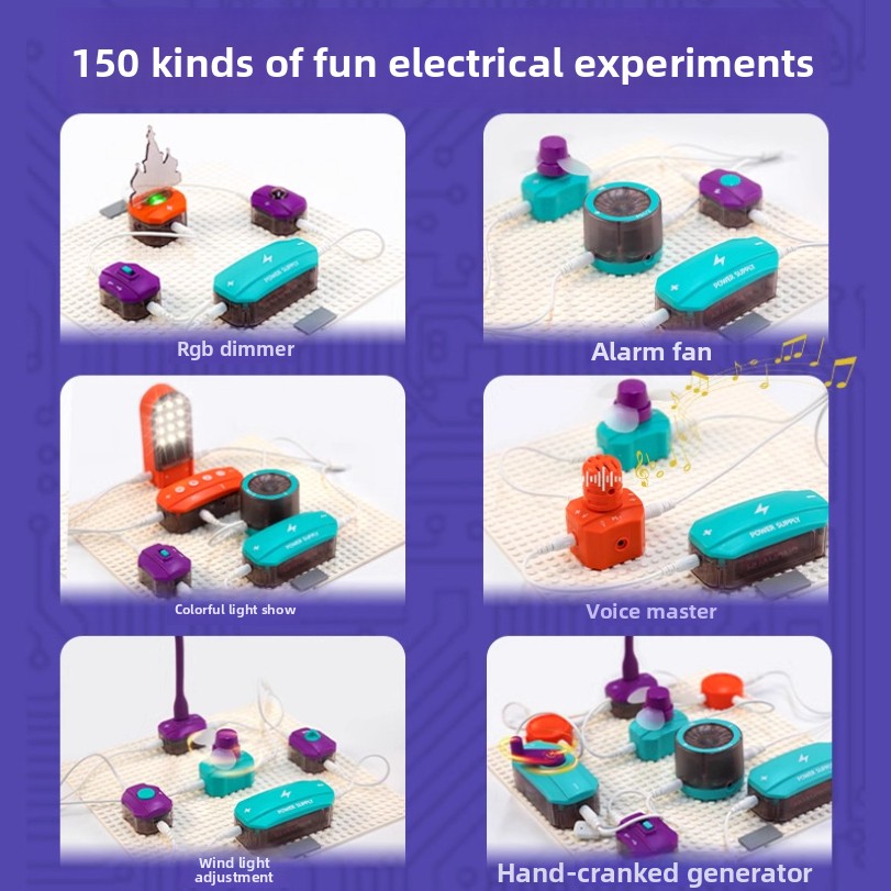 Circuito experimento blocos de - Science Toys Diy avaliação e preço