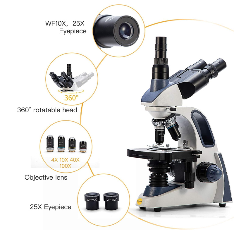 Microscópio Trinocular Compost - Microscope Compound 40X avaliação e preço
