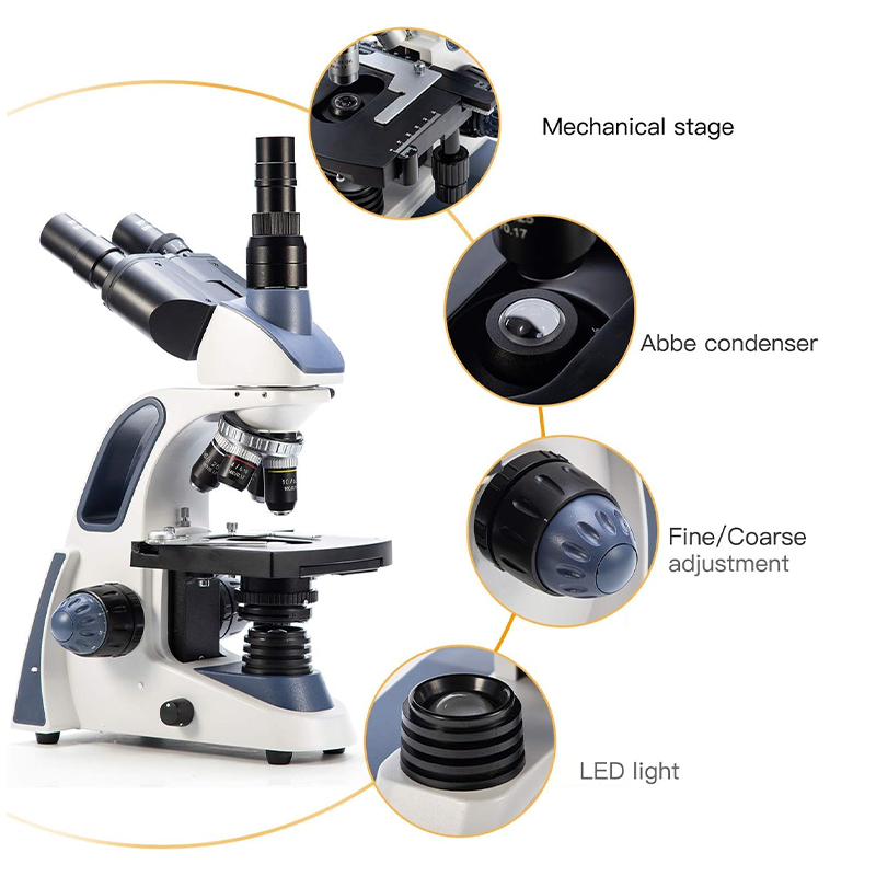 Microscópio Trinocular Compost - Microscope Compound 40X avaliação e preço