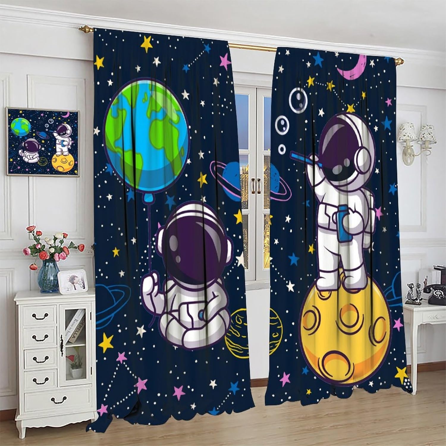 Cortina de Astronauta Espacial - Science Nursery avaliação e preço