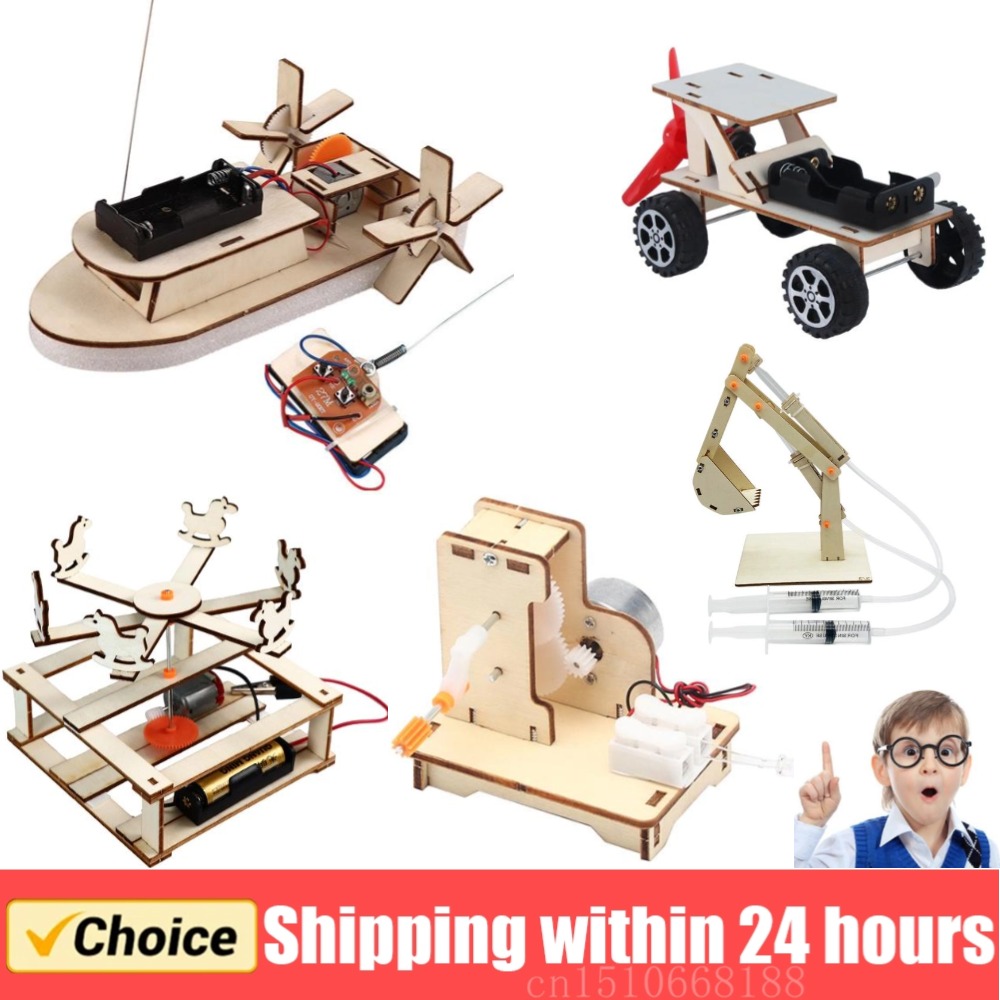 DIY Wooden Boat Model Science  - Science Toys Diy avaliação e preço