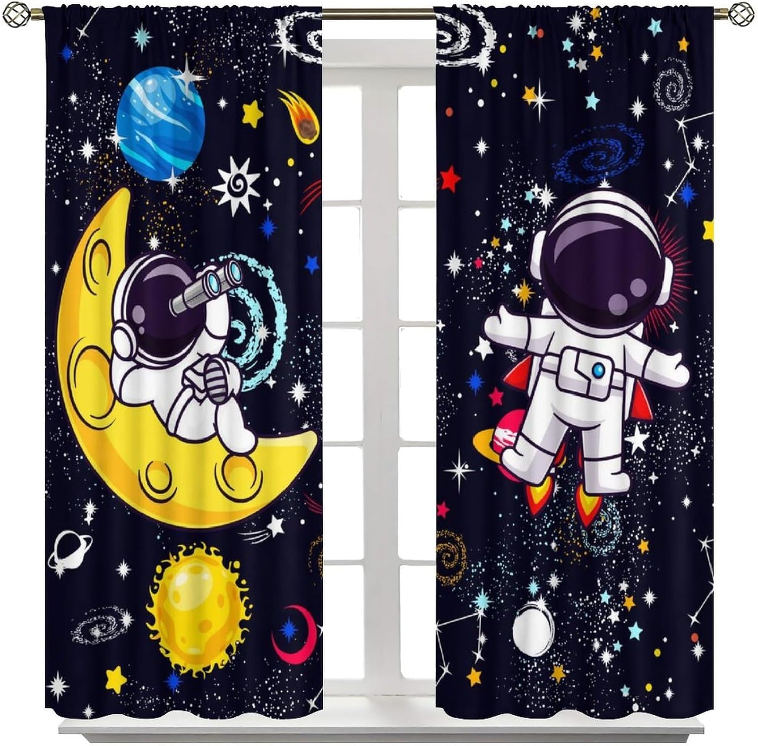 Cortina Decorativa Galáxia Boh - Science Nursery avaliação e preço