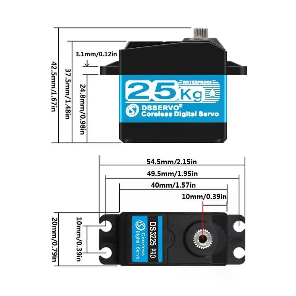 DS3225 Pro 25kg Coreless Digit - Robot Arm Motor avaliação e preço