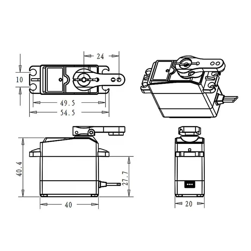 DS3225 Pro 25kg Coreless Digit - Robot Arm Motor avaliação e preço