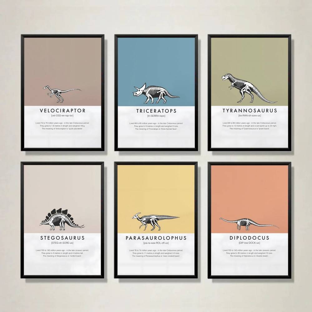 Pôster de Esqueleto de Dinossa - Science Nursery avaliação e preço